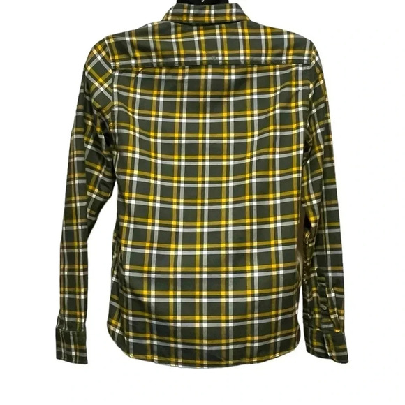 NWT Tommy Hilfiger Mens Miss Green Plaid Check Button Down Flannel Slim Small - Picture 4 of 14